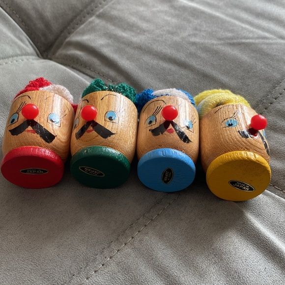 Vintage Wooden Egg Cups, Made in Japan - Picture 4 of 6